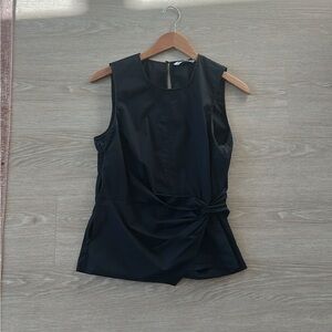 Veronica Beard Elegant Black Sleeveless Top